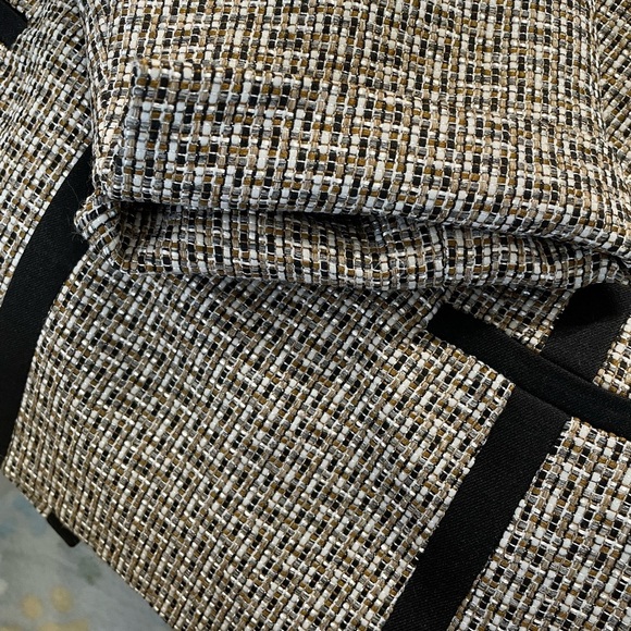 Kasper Women's Black and White, brown and white tweed open front size 18W jacket - Picture 6 of 6